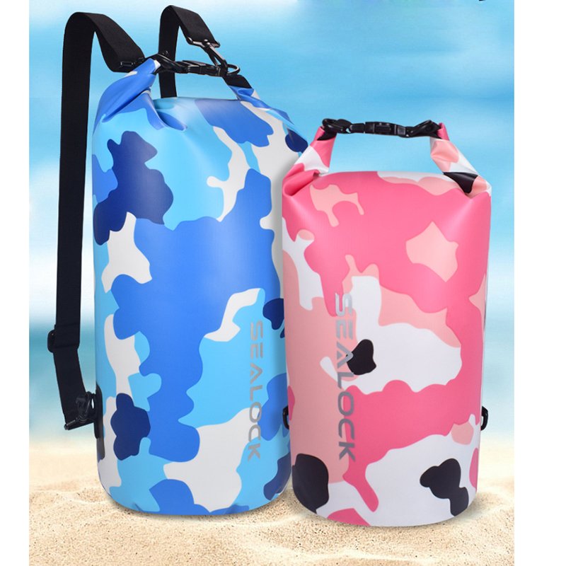 Sealock Camo Dry Bag kelluva vedenpitävä reppu
