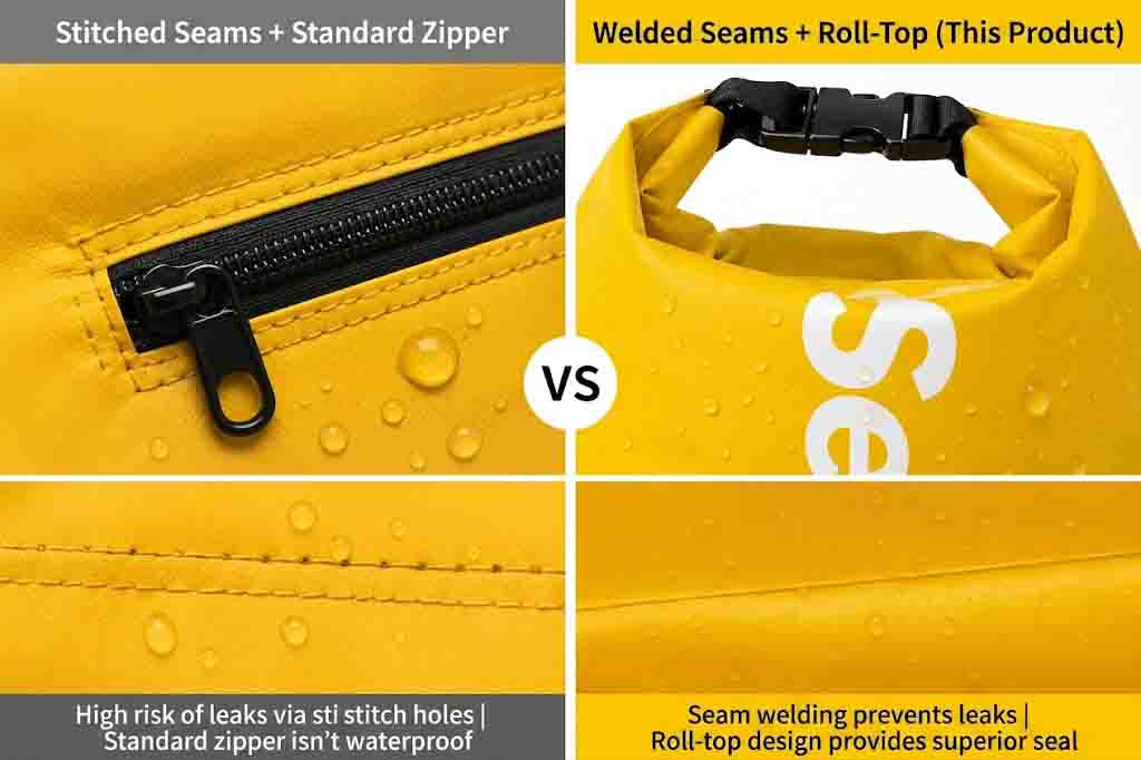 Vedenpitävä vs vettähylkivä reppu: mitä todella tarvitset?