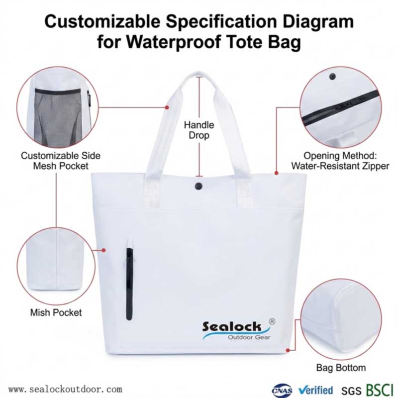 OEM Waterproof Tote Bag -muokkausopas