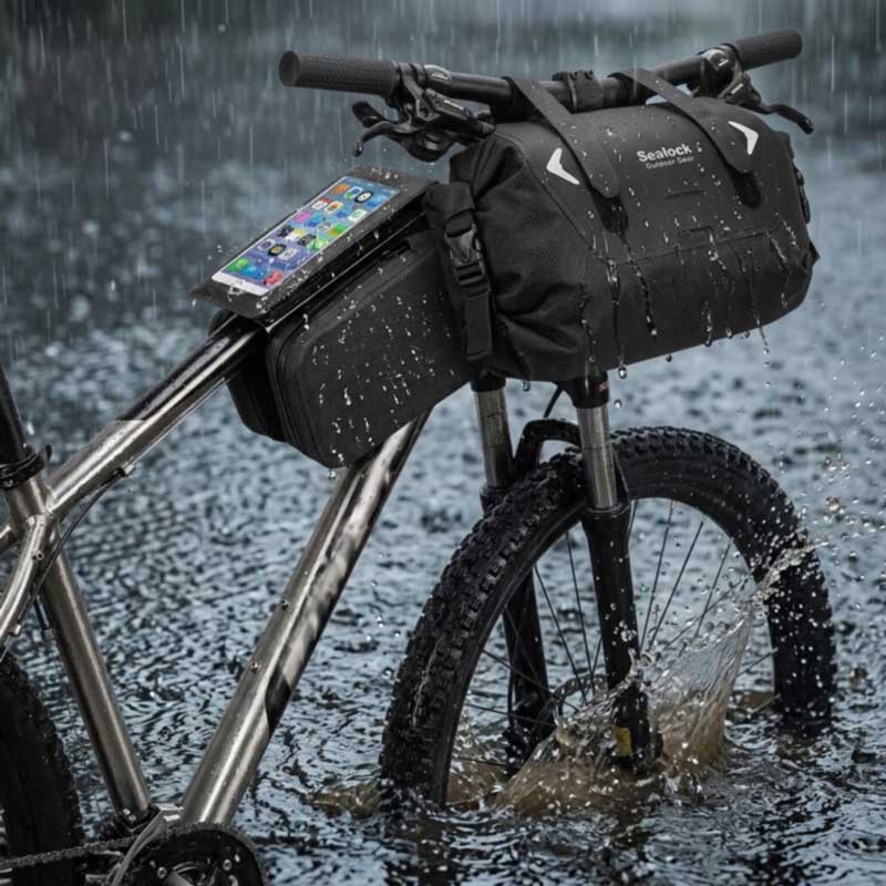 Vedenpitävät pyörälaukut – RF-hitsattu, IPX6 | OEM, MOQ 200